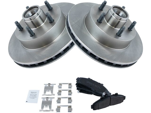 Front Brake Pad and Rotor Kit - 1995-1997 Mazda B2300 RWD - TRQ 17655-02620435
