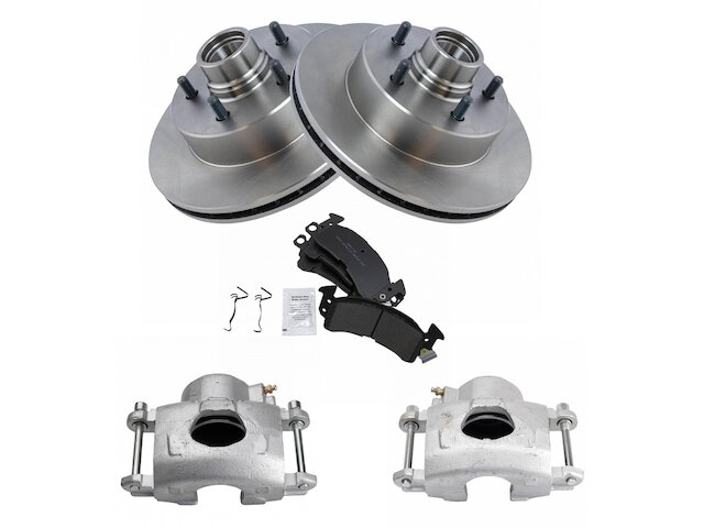 Front Brake Pad Rotor and Caliper Set - 1990-2002 Chevrolet Astro RWD - TRQ 2928-02648518
