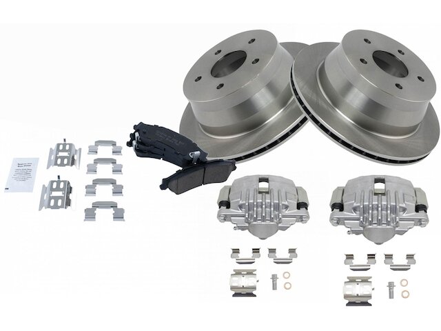 Rear Brake Pad Rotor and Caliper Set - 1998-2001 GMC Jimmy 4WD - TRQ 4191-02663880