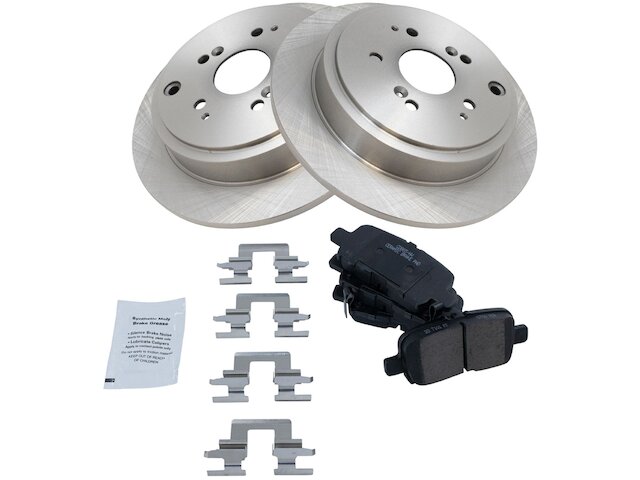 Rear Brake Pad and Rotor Kit - 2003-2008 Honda Pilot - TRQ 6050-02670117