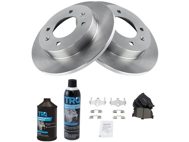 Rear Brake Pad and Rotor Kit - 1997-2001 Hyundai Tiburon - TRQ 161-02672204