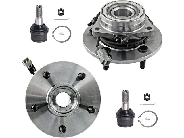 Front Wheel Hub and Ball Joint Kit - 2000-2001 Dodge Ram 1500 - Detroit Axle 1970-02706913