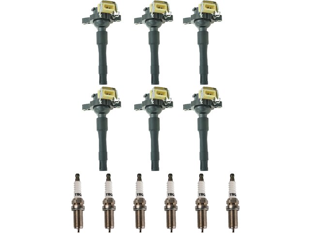 Ignition Coil and Spark Plug Kit 12 Piece - 1997-2000 BMW 528i - TRQ 1044-02722843