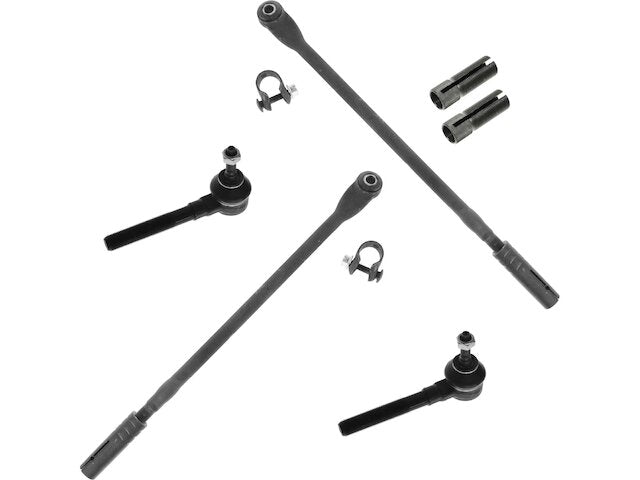 Front Tie Rod End and Adjusting Sleeve Kit 6 Piece - 1998-2004 Dodge Intrepid - TRQ 1905-02734629