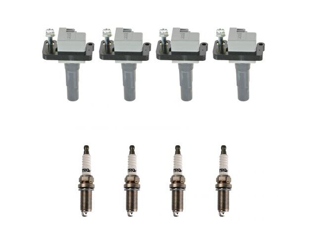 Ignition Coil and Spark Plug Kit 8 Piece - 2004-2010 Subaru Forester 2.5L H4 Turbocharged - TRQ 18020-02736992