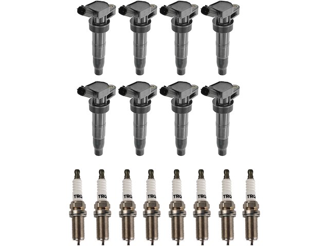 Ignition Coil and Spark Plug Kit 16 Piece - 2009-2012 Hyundai Genesis 4.6L V8 - TRQ 30014-02740447