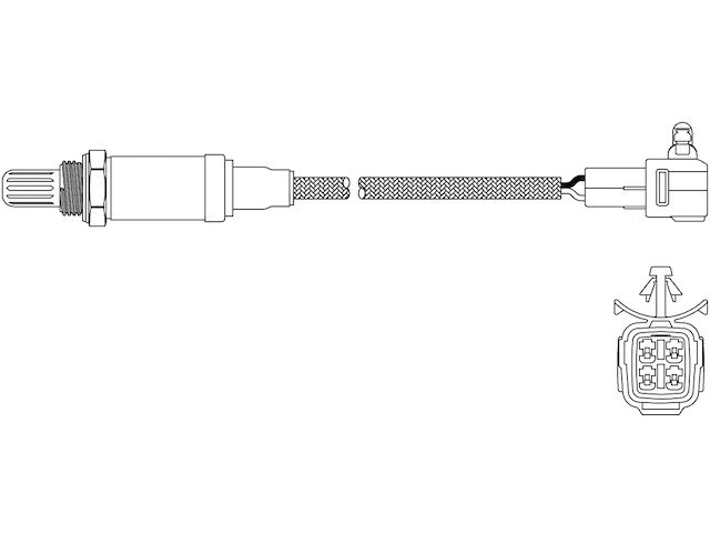 Upstream Oxygen Sensor - 1990-1992 Toyota Land Cruiser 4.0L 6-Cylinder 3FE VIN F Naturally Aspirated GAS - Walker 8060-02755126