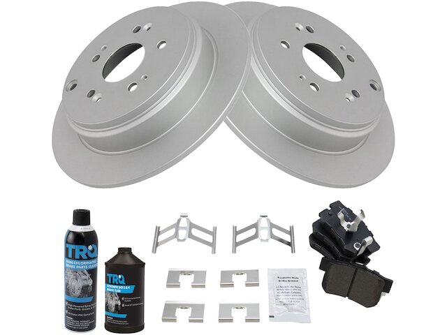 Rear Brake Pad and Rotor Kit - 2005-2016 Honda CRV - TRQ 18374-02769450