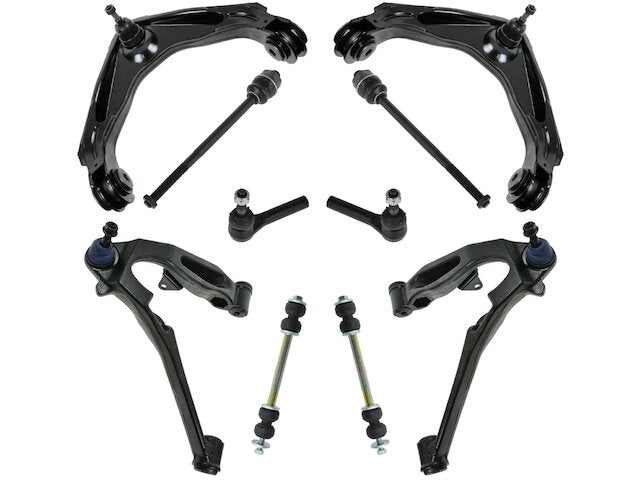 Front Control Arm Ball Joint Tie Rod and Sway Bar Link Kit 10 Piece - 2003-2007 Hummer H2 - TRQ 18596-02777625