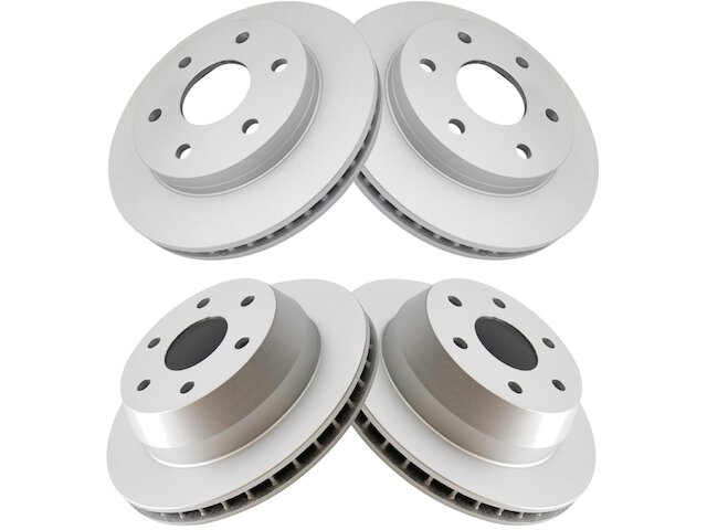 Front and Rear Brake Rotor Set 4 Piece - 2000-2006 GMC Yukon XL 1500 - TRQ 4306-02800748