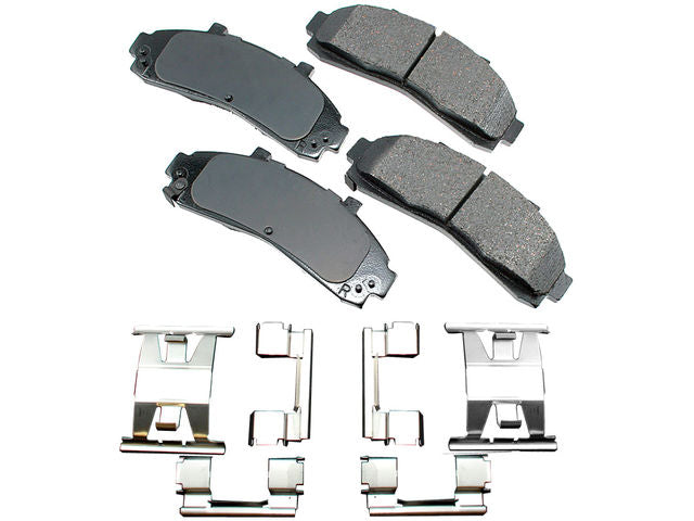 Front Brake Pad Set - 1995-1997, 2001-2002 Mazda B2300 2.3L 4-Cylinder - Akebono 17655-02819305