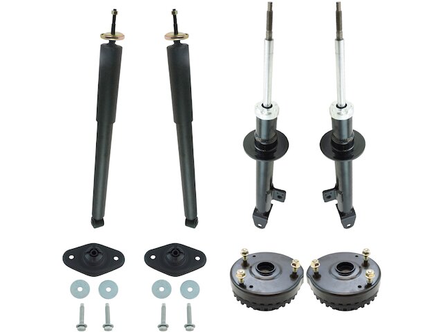 Front and Rear Shock Absorber Set with Mount Kit 8 Piece - 2005-2008 Dodge Magnum RWD - TRQ 18192-02835139