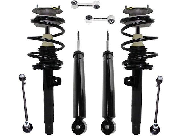 Front and Rear Shock Strut Coil Spring Sway Bar Link Kit - 2000 BMW 323i Base Sedan - Detroit Axle 959-02844434