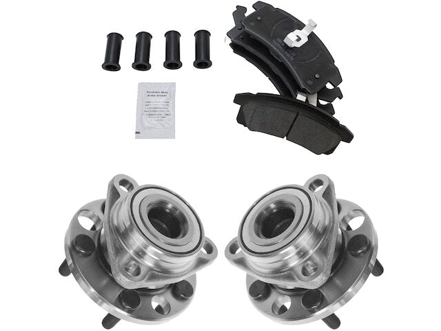 Front Wheel Hub Assembly and Brake Pad Kit - 1995 Pontiac Sunfire - TRQ 4799-02860520