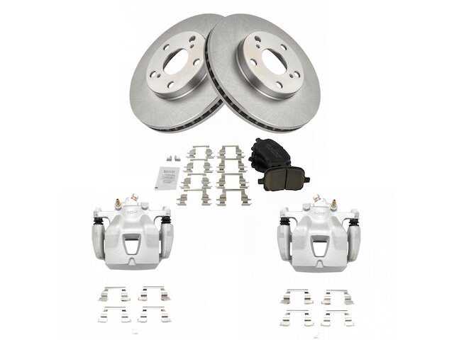 Front Brake Pad Rotor and Caliper Set - 1999-2003 Toyota Solara - TRQ 8134-02892236