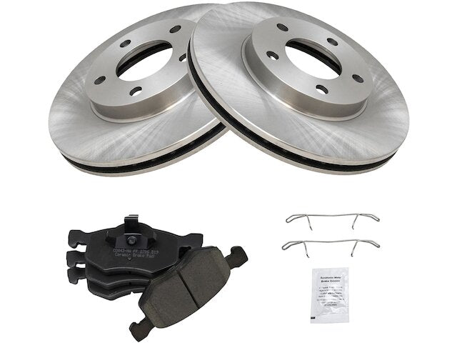 Front Brake Pad and Rotor Kit - 2001-2007 Ford Escape - TRQ 5217-02906274
