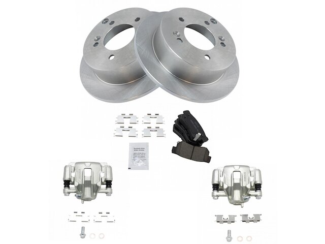 Rear Brake Pad Rotor and Caliper Set - 2006-2010 Kia Optima - TRQ 18848-02913745