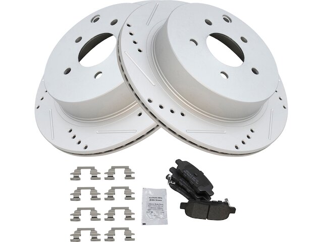 Rear Brake Pad and Rotor Kit - 2013-2020 Nissan Pathfinder - TRQ 124265-02915515