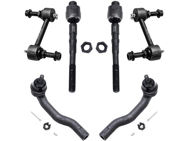 Front Tie Rod and Sway Bar Link Kit - 2007-2014 Ford Edge - Detroit Axle 24000-02951371