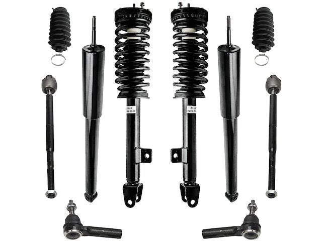 Front and Rear Shock Strut Coil Spring Tie Rod Kit - 2005-2008 Dodge Magnum - Detroit Axle 18192-02953287