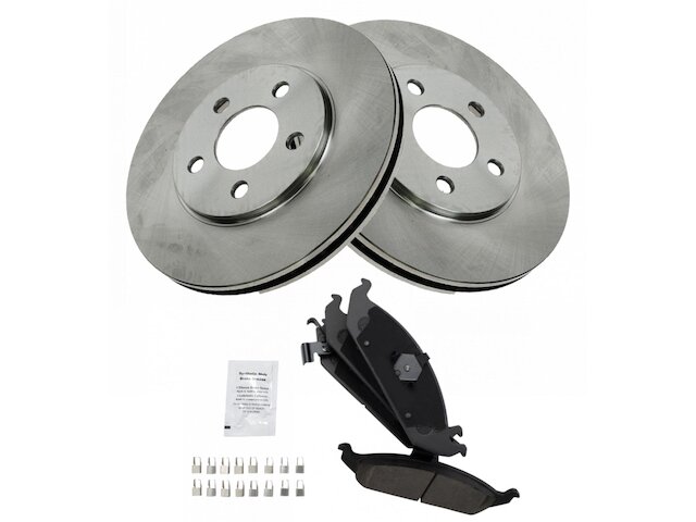 Front Brake Pad and Rotor Kit - 1996-2000 Plymouth Breeze - TRQ 2351-02955400
