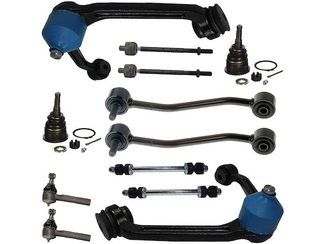 Front and Rear Control Arm Ball Joint Tie Rod and Sway Bar Link Kit - 1998-2001 Mercury Mountaineer Base - Detroit Axle 5802-02961843