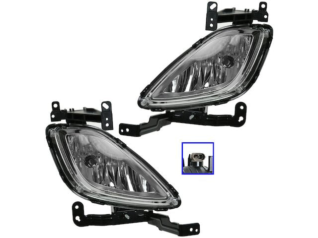 Fog Light Set 2 Piece - 2011-2013 Hyundai Elantra Sedan - DIY Solutions 96885-07081778