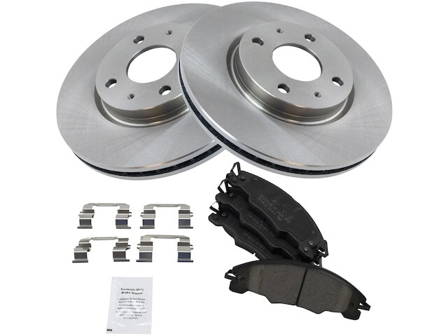 Front Ceramic Brake Pad and Rotor Kit - 2008-2011 Ford Focus - TRQ 28812-07115139