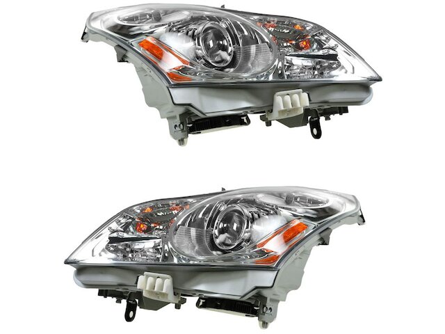 Headlight Assembly - Set of 2 - without Adaptive Front Lighting - 2007-2008 Infiniti G35 Sedan - DIY Solutions 19025-07172154