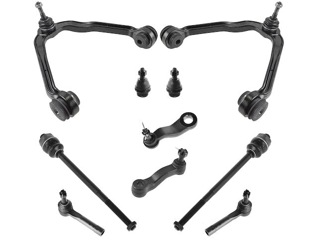 Front Control Arm Ball Joint Tie Rod End Kit 10 Piece - 1999-2006 GMC Sierra 1500 - TRQ 4254-07188177
