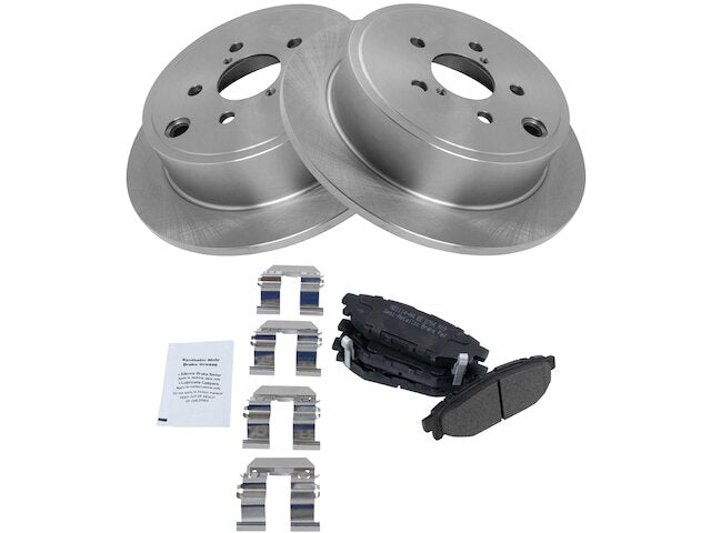 Rear Brake Pad and Rotor Kit - 2010-2014 Subaru Legacy 2.5L H4 - TRQ 96047-07321935