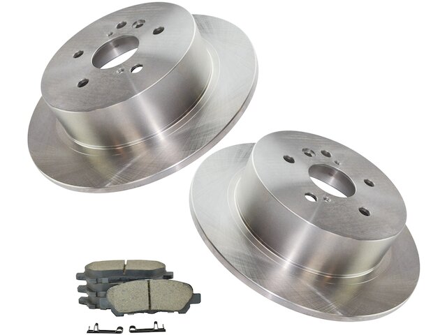 Rear Brake Pad and Rotor Kit - 2008-2013 Toyota Highlander - TRQ 28609-07327984