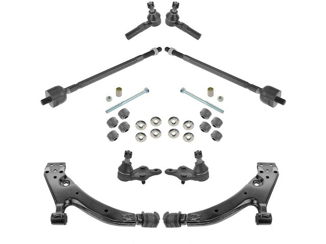 Front Control Arm Ball Joint Tie Rod End Kit 10 Piece - 1995-1997 Toyota Tercel - TRQ 8184-07331970