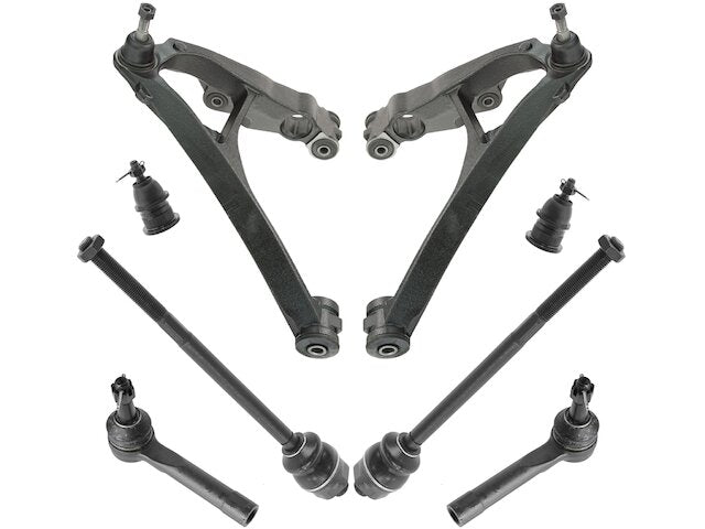 Front Control Arm Ball Joint Tie Rod End Kit 8 Piece - 2007 Chevrolet Silverado 1500 Classic - TRQ 137387-07336165
