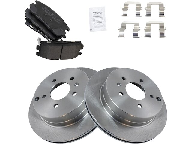 Rear Brake Pad and Rotor Kit - 2012-2015 Chevrolet Captiva Sport - TRQ 118596-07348339