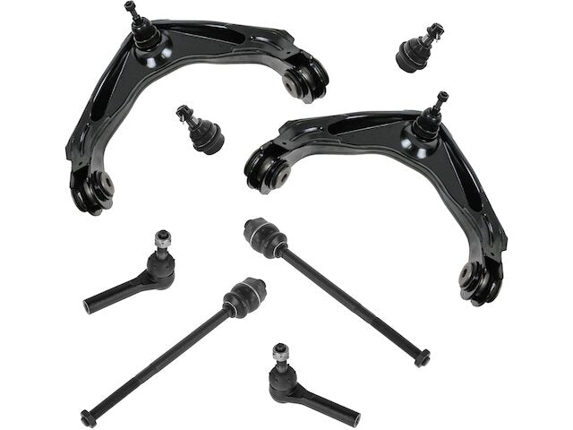 Front Control Arm Ball Joint Tie Rod End Kit 8 Piece - 2001-2006 Chevrolet Silverado 3500 - TRQ 3707-07353053