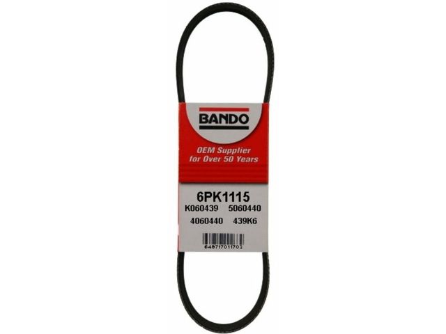 Alternator and Air Conditioning Accessory Drive Belt - 2012 Volkswagen Beetle 2.0L 4-Cylinder - Bando 118767-07364295