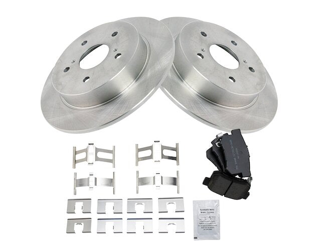 Rear Brake Pad and Rotor Kit - 2007-2013 Suzuki SX4 - TRQ 23937-07392553
