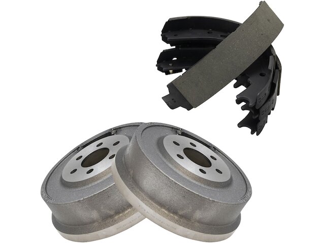 Rear Brake Drum and Brake Shoe Kit - 2000-2002 Dodge Dakota - TRQ 1843-07402997