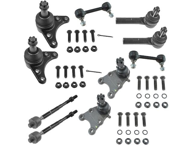 Front Ball Joint Sway Bar Link Tie Rod End Kit 10 Piece - 2004-2006 GMC Canyon RWD - TRQ 17880-07413407