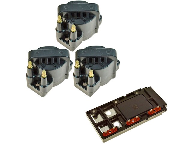 Ignition Coil Set with Control Module 4 Piece - 1995-2002 Chevrolet Camaro 3.8L V6 - DIY Solutions 3104-07416200