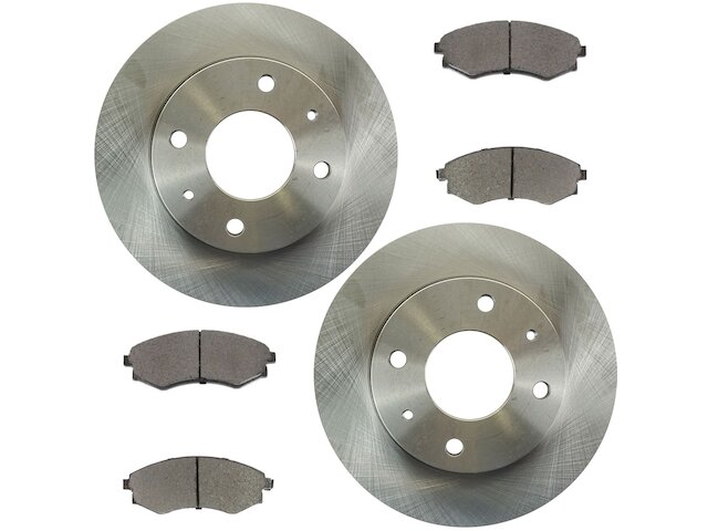 Front Brake Pad and Rotor Kit - 1999-2001 Hyundai Sonata - TRQ 171-07424948