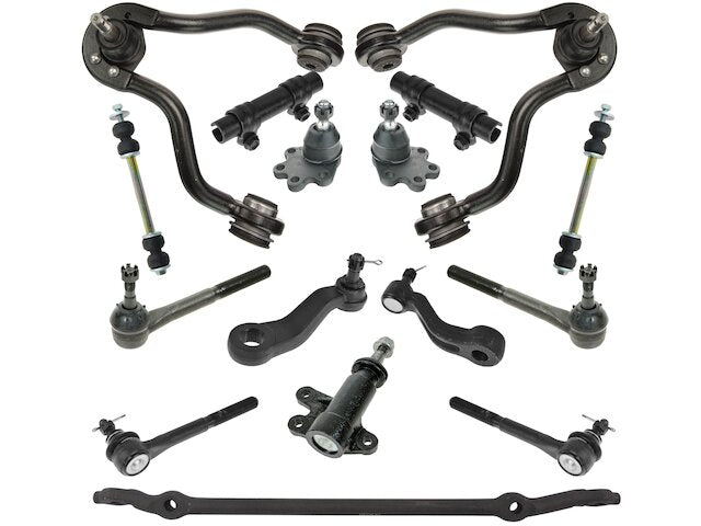 Front Control Arm Ball Joint Tie Rod End Kit 16 Piece - 1993-1999 Chevrolet K1500 Suburban - TRQ 3393-07424992