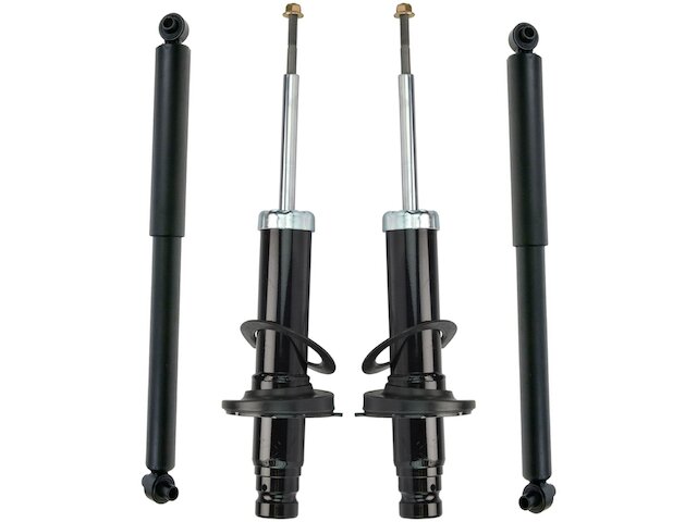 Front and Rear Shock Absorber Set 4 Piece - 2002-2006 GMC Envoy XL - TRQ 127814-07438923