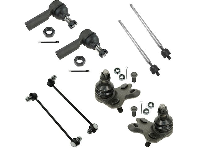 Front Ball Joint Sway Bar Link Tie Rod End Kit 8 Piece - 2003-2008 Pontiac Vibe FWD - TRQ 4821-07439058