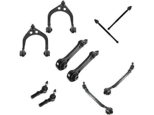 Front Control Arm Ball Joint Tie Rod End Kit 10 Piece - 2005-2010 Chrysler 300 RWD - TRQ 18229-07463266