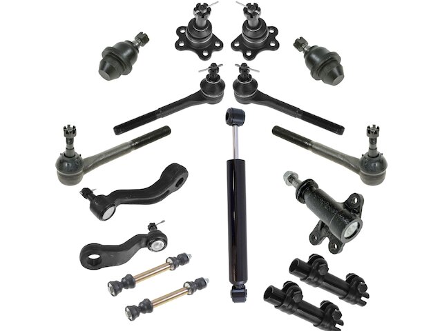Front Ball Joint Sway Bar Link Tie Rod End Kit 16 Piece - 1995-1998 GMC Yukon 4WD - TRQ 4297-07465001