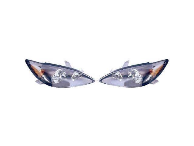 Headlight Assembly - Set of 2 - Black Trim - 2002-2004 Toyota Camry SE - DIY Solutions 7958-07467933