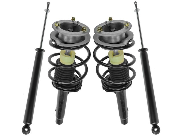 Front and Rear Shock Strut and Coil Spring Kit 4 Piece - 2001-2005 BMW 330i - TRQ 1016-07472531
