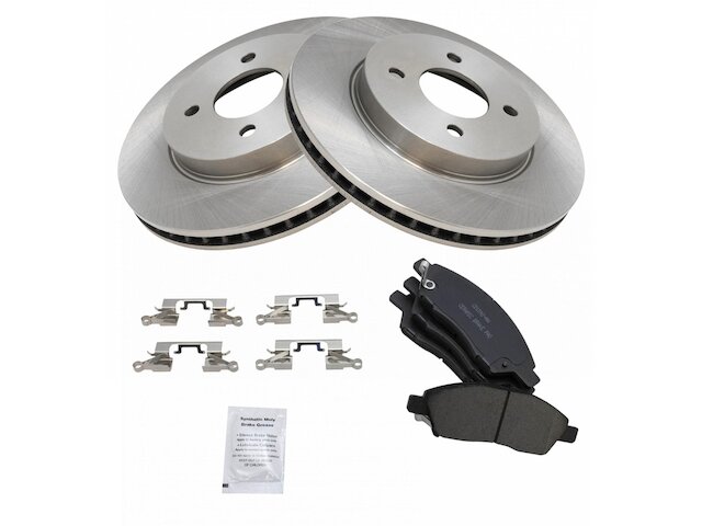 Front Ceramic Brake Pad and Rotor Kit - 4-Lug - 2012-2018 Nissan Versa - TRQ 118671-07503997